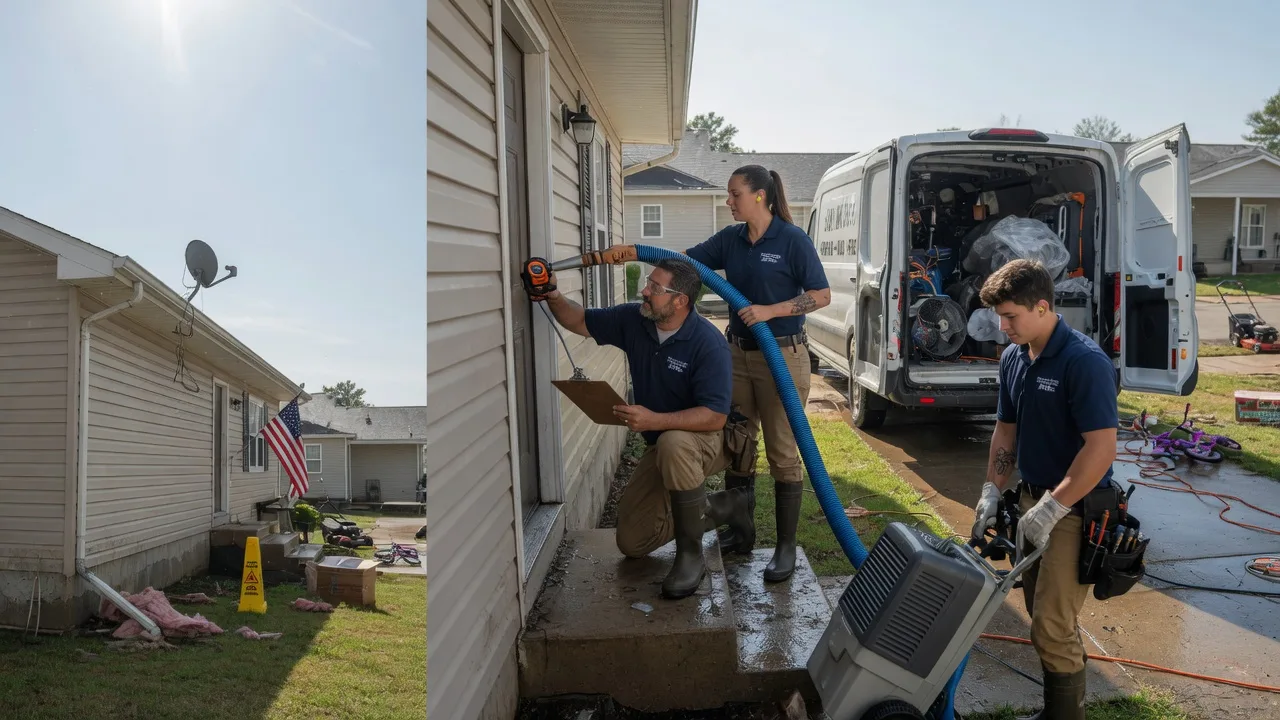 Ceiling Water Damage Restoration in Machesney Park, IL near me